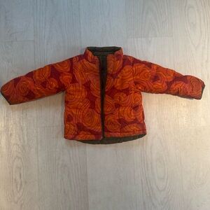 L.L. Bean Reversible Orange and Green Jacket